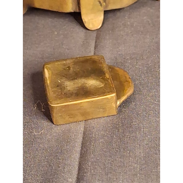 Rare 18thC Antique Brass Havdalah Compendium Spice Box Tower Adjustable Candle For Sale - Image 13 of 18