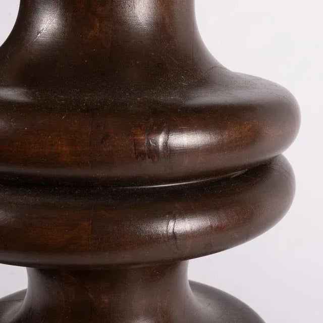 Original floor lamp designed and made by czech designer antonín hepnar, who works with the technique of woodturning and...