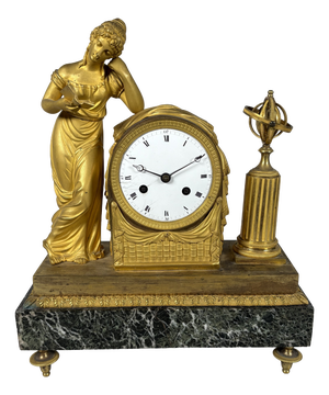 19th Century Empire Allegory of Knowledge Clock, 1800