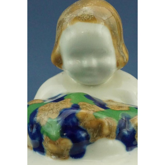 20th Century Art Deco Ceramic Sculpture depicting a Little Girl by Michael Powolny for the Wiener Keramik Manufacture, 1912, Austria For Sale - Image 13 of 18
