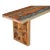 Farmhouse 1990s Rustic Distressed Reclaimed Wood Dining Bench For Sale - Image 3 of 3