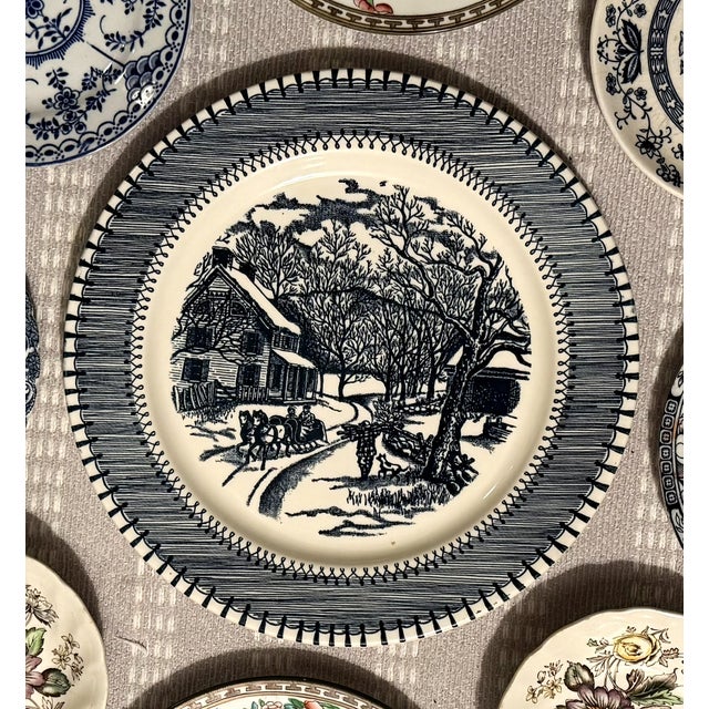 Vintage Wall Plate Collection — ( Plates - Currier & Ives, Coalport Indian Tree, Ashworth, Johnson Brothers, Steventon,...