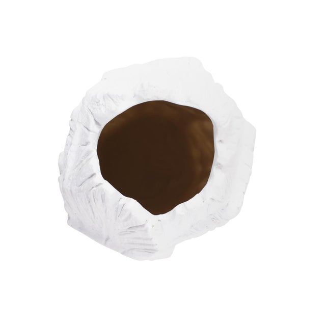 Contemporary Abstract Small Elm White Vase For Sale - Image 3 of 7