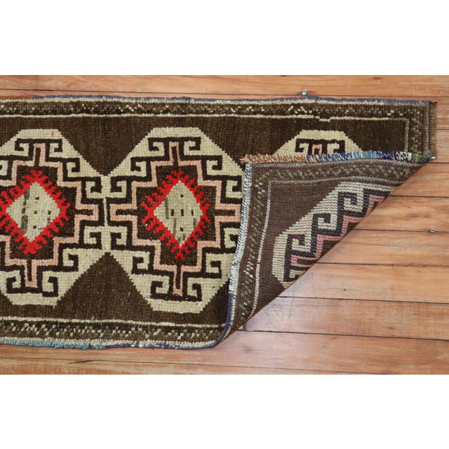 Pair of Brown Turkish Anatolian Rugs For Sale In New York - Image 6 of 6