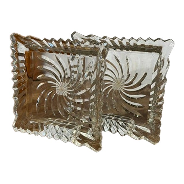 Pair of Vintage 5th Ave Cystal Picture Frames For Sale