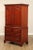 Early 21st Century Henkel Harris Chippendale Style Cherry Media Armoire For Sale - Image 11 of 13
