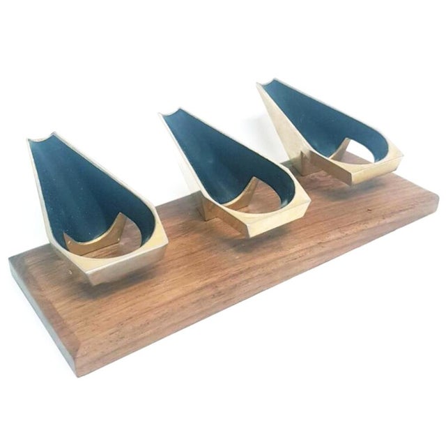 Wood Mid-Century 3-Pipe Stand, 1960s For Sale - Image 7 of 12