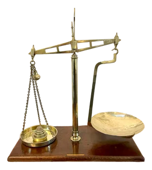 Antique 19th Century Brass Scales, 1880s