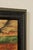 Mid 20th Century Roman Fresco Oil Painting Signed 'Fabriano' with Black Frame For Sale - Image 11 of 18