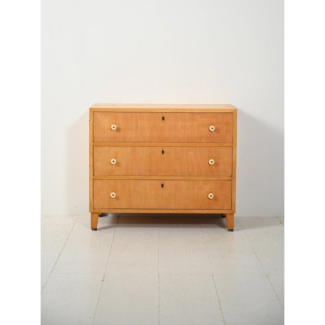 Scandinavian Elm Chest of Drawers, 1940s-1950s For Sale - Image 12 of 12