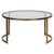 Contemporary Modern Gold Leaf Nesting Tables - Set of 2 For Sale - Image 3 of 5