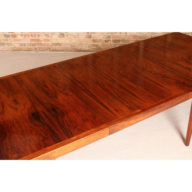 Brown Mid-Century Modern Danish Extending Rosewood Dining Table by Nanna Ditzel, 1960s For Sale - Image 8 of 13