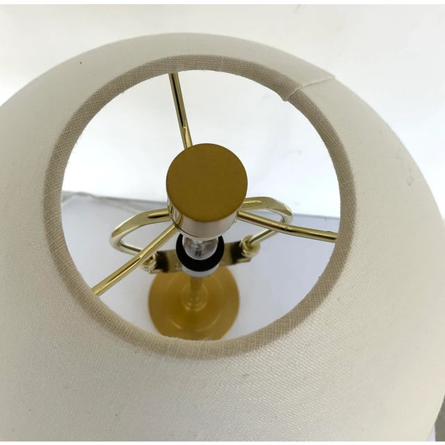 Currey & Company Currey & Co. Modern Brass Ippolito Table Lamp For Sale - Image 4 of 5