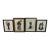 Vintage Mid Century modern Footprints by Fko Framed Wall Art Clown Cat Native - Set of 4 For Sale