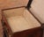 Wood 19th Century English Leather Suitcase on Walnut Stand Side Table For Sale - Image 7 of 13