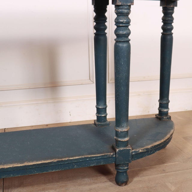 English Bowended Console Table, 1870 For Sale - Image 3 of 10
