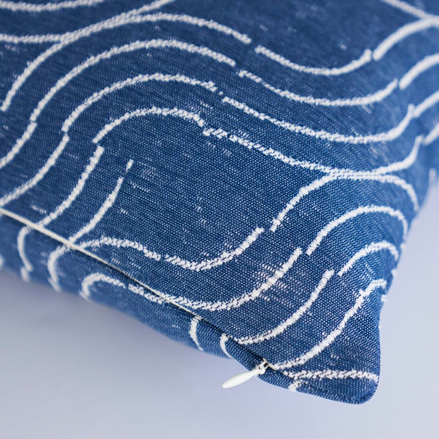 This pillow features Alma Indoor/Outdoor with a knife edge finish. Based on a woodblock our design director carved by...