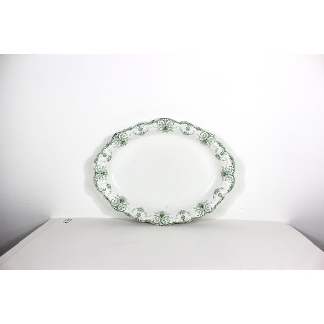 Antique English Ironstone Transferware Platter For Sale - Image 4 of 10