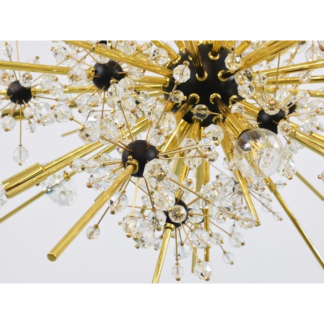 Large Sputnik Light in Crystal and Brass from J.L. Lobmeyr, 2000s ...