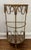 Mid 20th Century Mid Twentieth Century Hollywood Regency Twisted Metal Rope and Tassel Petite Demilune Three Shelf Table For Sale - Image 5 of 8