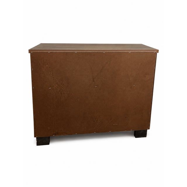 Wood 1970s Vintage Mid Century Modern Wooden Fold Out Dry Bar Cabinet For Sale - Image 7 of 7