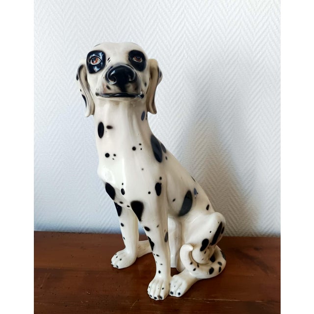 Vintage Ceramic Dalmatian Dog, Italy, 1970s For Sale - Image 4 of 14