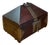 Vintage Wood and Metal Decorative Box For Sale