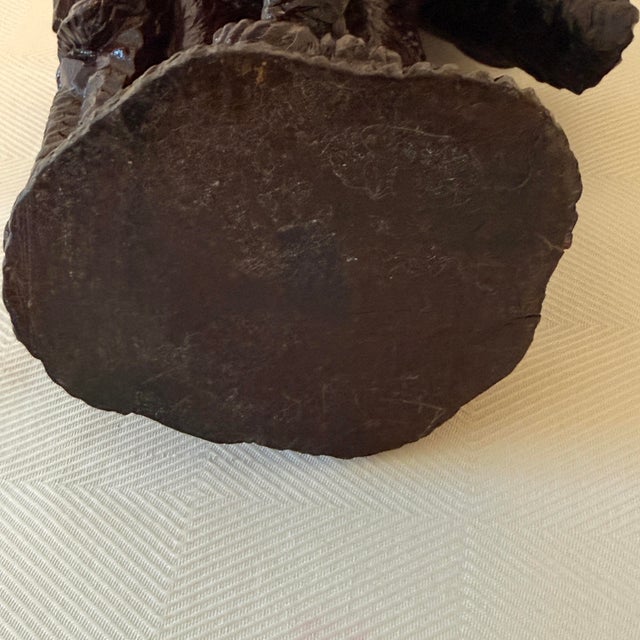 Brown Mid-Century Multi-Faced Transforming Elephant Carved Wood Sculpture For Sale - Image 8 of 9
