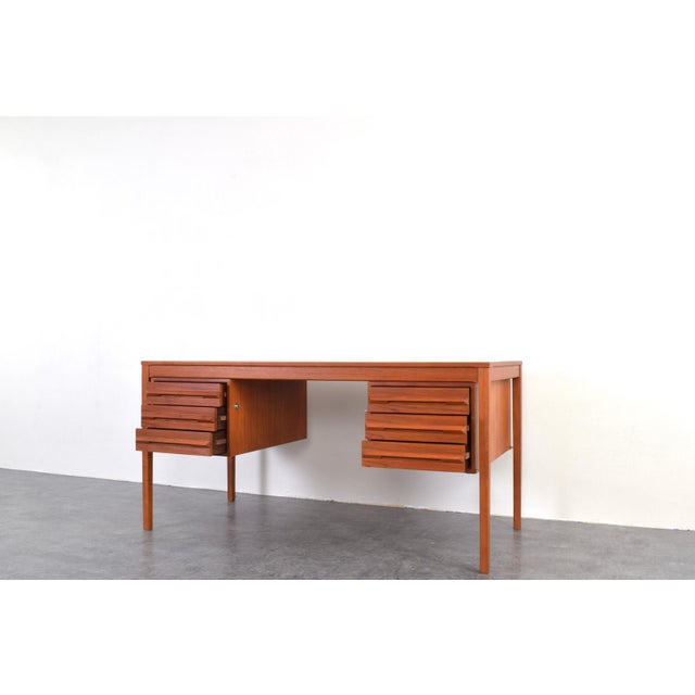 Mid-Century Teak Executive Desk by Torbjørn Afdal for Bruksbo, 1960s For Sale - Image 12 of 18