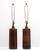 Mid-Century Modern Lotte and Gunnar Bostlund Brown Cylindrical Table Lamps Model 1700 Marked a Pair For Sale - Image 3 of 16