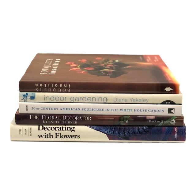 Curated Gardening Inspirated Books - Set of 5 For Sale