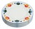 Floral Porcelain Dinner Plates, Set of 4 For Sale