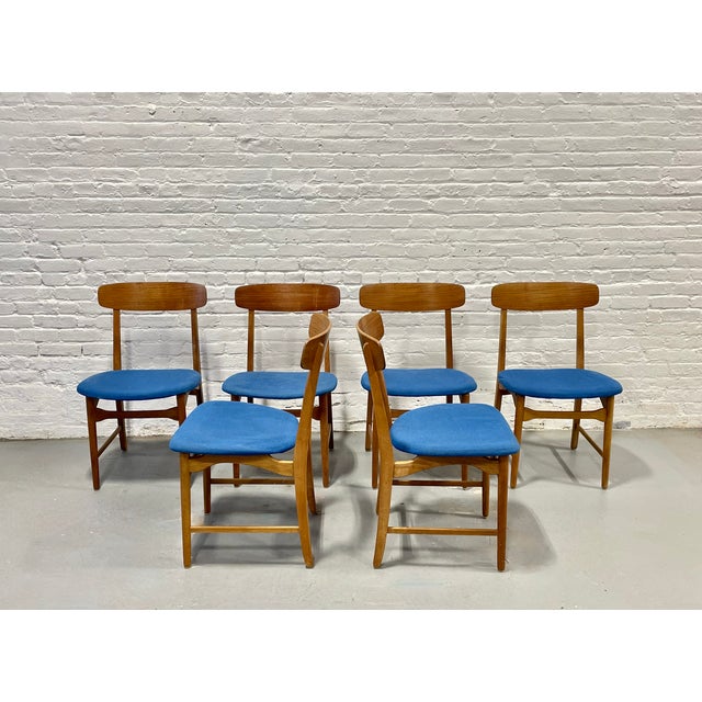 1960s Set of 6 Mid Century Modern Danish Teak Dining Chairs by Farstrup Møbler, 1960s For Sale - Image 5 of 13