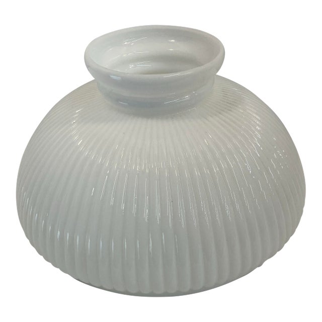 Vintage Milk Glass Lamp Shade For Sale