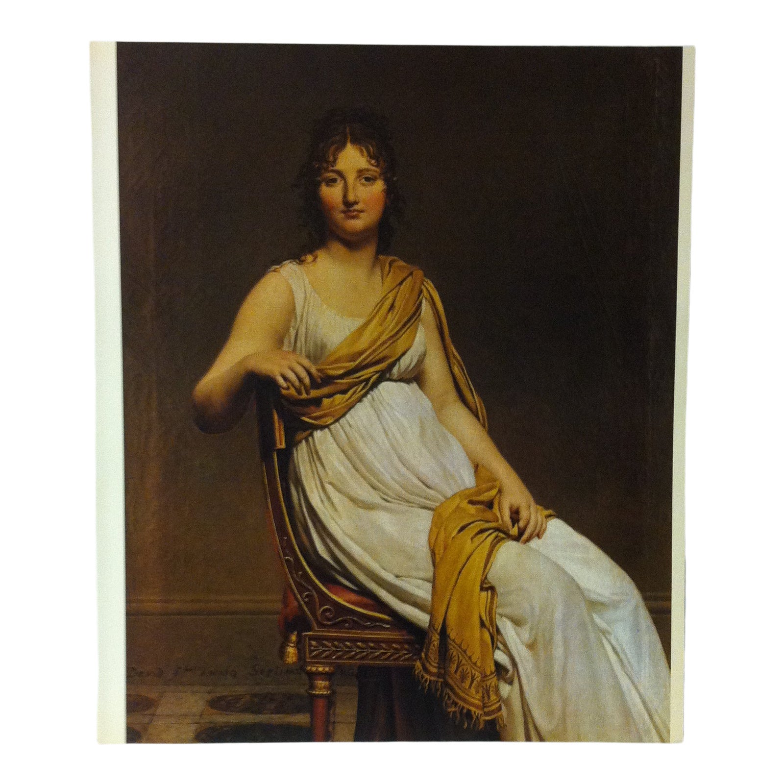 Circa 1970 "Portrait of Madame De Verninac" by Jaques Louis David Print