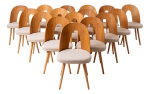 Mid-Century Dining Chairs attributed to A. Suman, 1960s, Set of 16