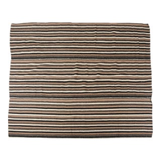 Vintage Turkish Stripe Kilim Rug For Sale