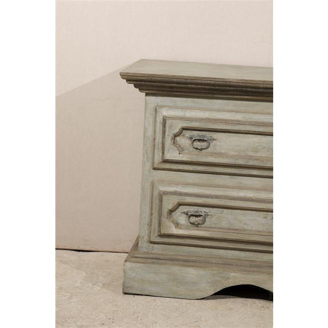 Rustic European Large Painted Chest of Four Drawers For Sale - Image 3 of 9