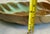 1960s Mid 20th Century Frankoma Prairie Green Pottery Footed Leaf Dishes #225 - Pair For Sale - Image 5 of 10