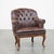 English Cowhide Chesterfield Armchair with Wood Legs For Sale - Image 16 of 16