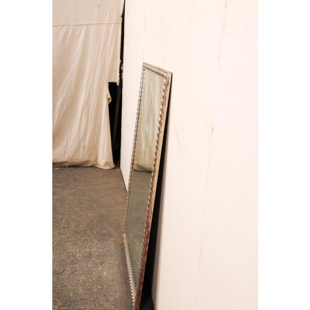 Late 20th Century Silver Rope Trim Mirror with Starburst Accent For Sale - Image 4 of 10