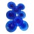 Collection of Vintage Cobalt Blue Hand Blown Glass Charger Plates From Mexico For Sale