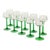 Vintage Alsace Wine Glasses with Green Stems from Luminarc, 1970s, Set of 10 For Sale - Image 13 of 18