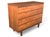 Mid-Century Modern Restored Mid-Century Modern Walnut 4-Drawer Chest With Chrome Pulls For Sale - Image 3 of 16