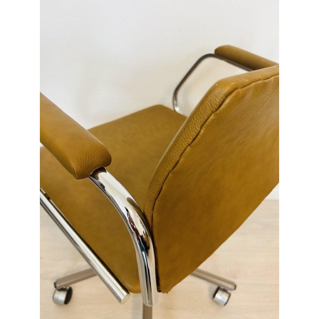 Vintage Mustard Office Chair Model K-380 from Kovona For Sale - Image 10 of 12