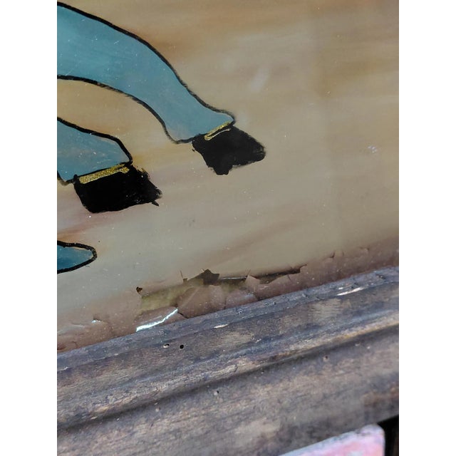 Framed Punakawan Reverse Painting Glass Military Salute For Sale In Greensboro - Image 6 of 11