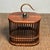 Chinoiserie Vintage Rosewood Cricket Cage | Small Oval Hanging Box | Asian Chinoiserie Decor For Sale - Image 3 of 9