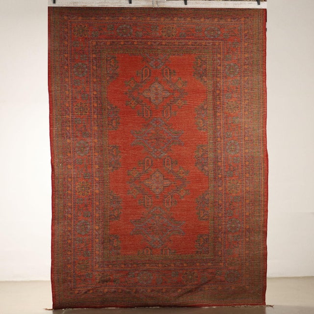 Ushak Rug in Wool and Cotton For Sale - Image 6 of 13