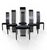 Wood Postmodern Black Laquer Dining Chairs by Pietro Costantini for Ello, 1980s, Set of 6 For Sale - Image 7 of 7