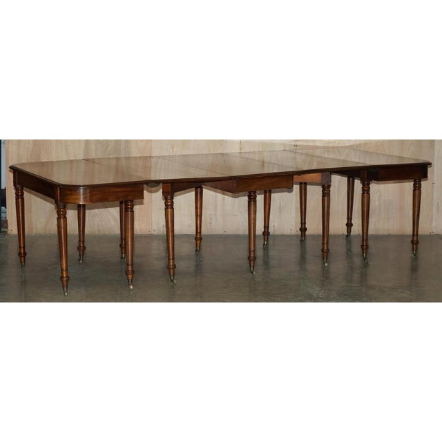Antique George III Flamed Hardwood Fully Extending Dining Table, 1820 For Sale - Image 13 of 18